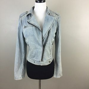 Gap 1969 Moto Jean Jacket in Medium